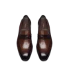 Loafer aus poliertem Leder und Alligatorleder mit gedrehtem Band