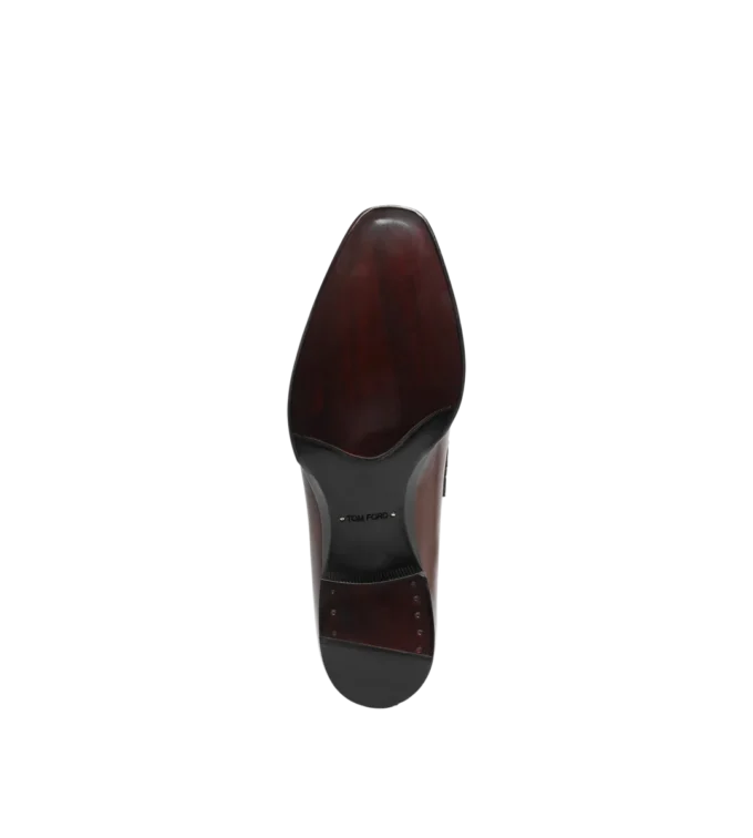 Loafer aus poliertem Leder und Alligatorleder mit gedrehtem Band