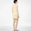 Merino-Piqué-Kleid ohne Ärmel
