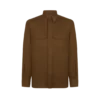 Militärhemd aus Baumwoll-Leinen-Drillich