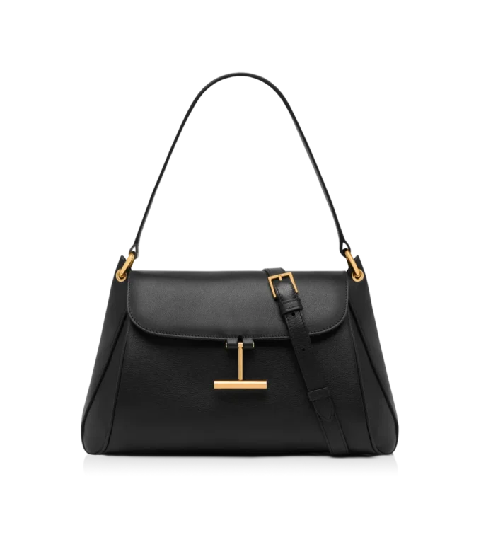 Mittlere Schultertasche Tara aus naturbelassenem Leder