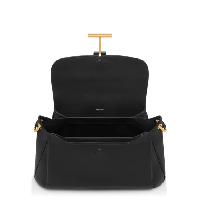 Mittlere Schultertasche Tara aus naturbelassenem Leder