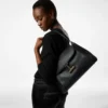 Mittlere Schultertasche Tara aus naturbelassenem Leder
