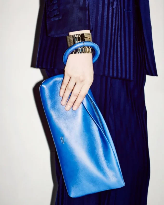 Nappa-Leder-Clutch „Aura”