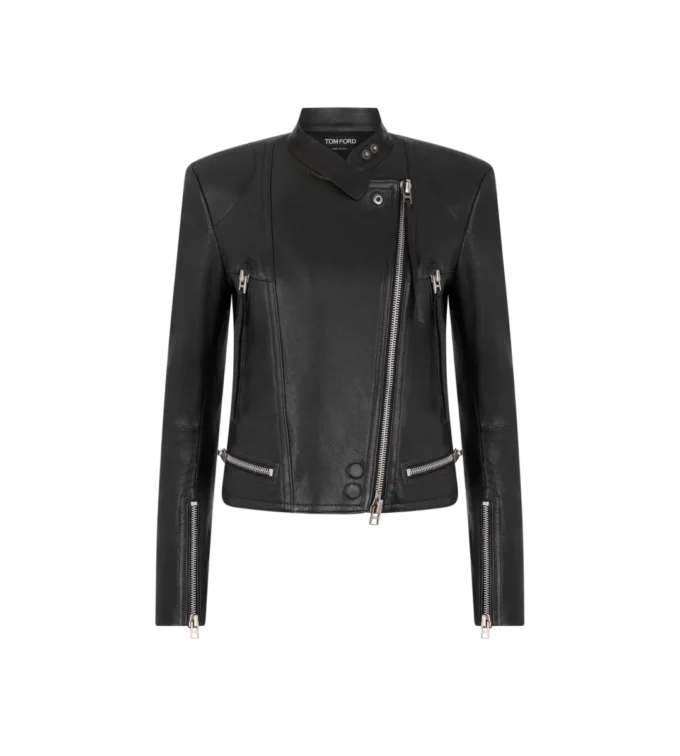 Nappa-Racerjacke mit Dampfbehandlung
