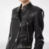 Nappa-Racerjacke mit Dampfbehandlung