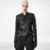 Nappa-Racerjacke mit Dampfbehandlung