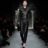 Nappa-Racerjacke mit Dampfbehandlung