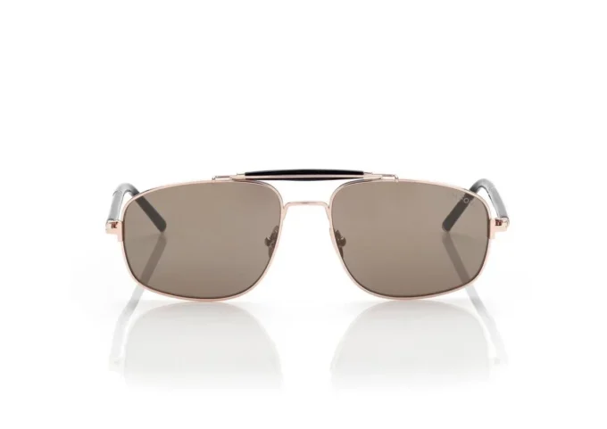 Navigator-Sonnenbrille aus Titan und Horn