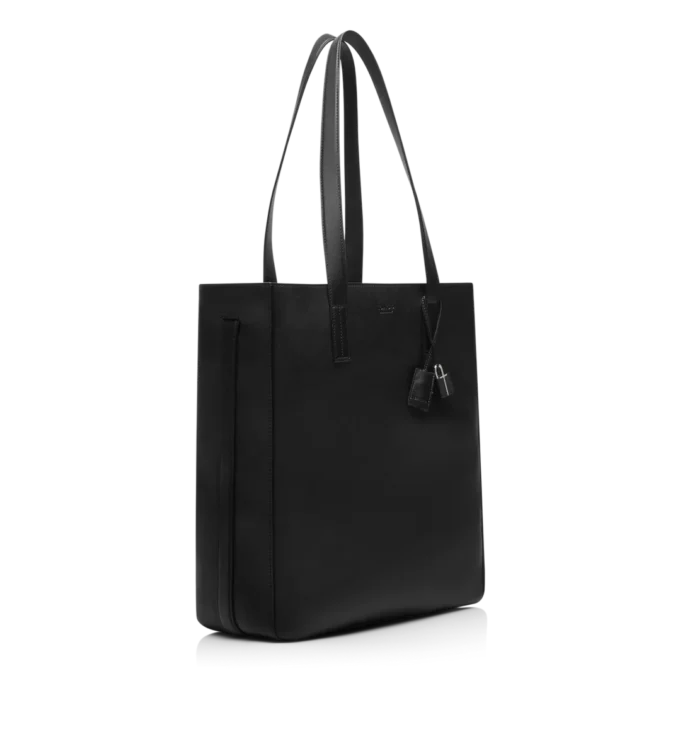 North South Tote aus Naturleder