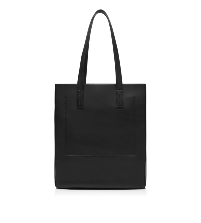 North South Tote aus Naturleder