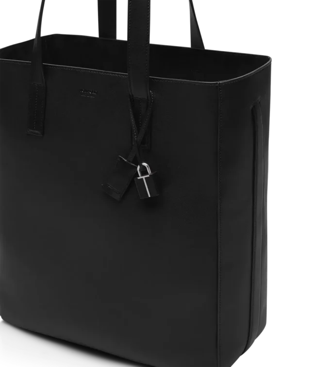 North South Tote aus Naturleder
