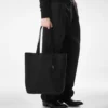 North South Tote aus Naturleder
