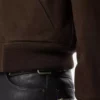 Nubuck-Lammfell-Fliegerjacke
