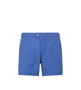 Nylon-Badeshorts mit kleinem Punktmuster
