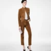 Officer-Jacke aus vollnarbigem Lammwildleder