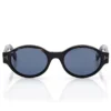 Ovale Horn-Sonnenbrille