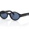 Ovale Horn-Sonnenbrille