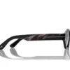 Ovale Horn-Sonnenbrille
