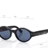 Ovale Horn-Sonnenbrille