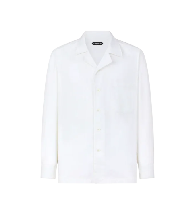 Overshirt mit Fischgrätenstreifen