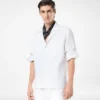 Overshirt mit Fischgrätenstreifen