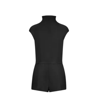Playsuit aus doppelter Seide Duchesse mit Cut-Out