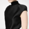 Playsuit aus doppelter Seide Duchesse mit Cut-Out