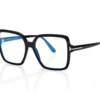 Quadratische blaue Blockbrille