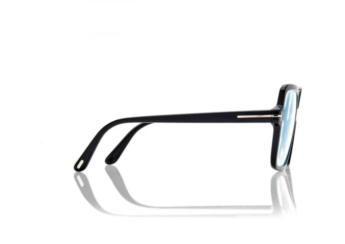 Quadratische blaue Blockbrille