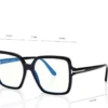 Quadratische blaue Blockbrille