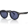 Runde Horn-Sonnenbrille
