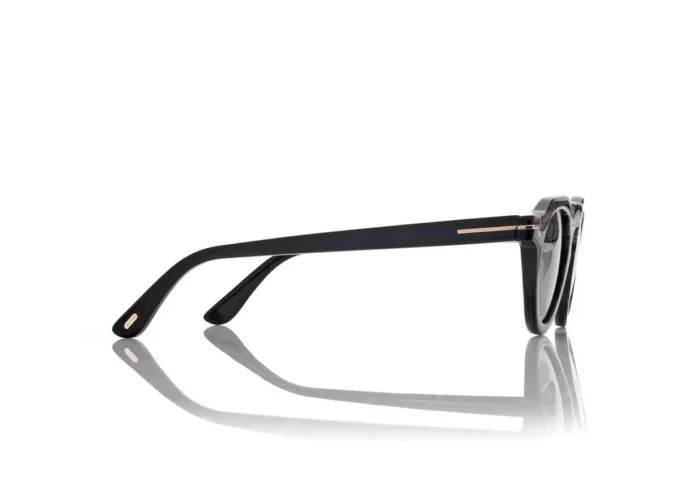 Runde Horn-Sonnenbrille