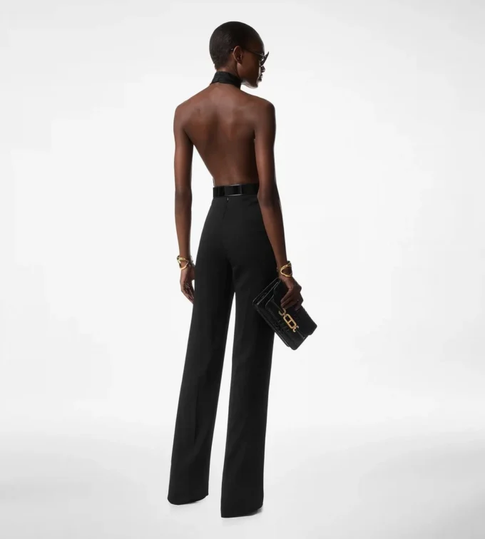 Sable‘ Neckholder-Jumpsuit mit Gürtel