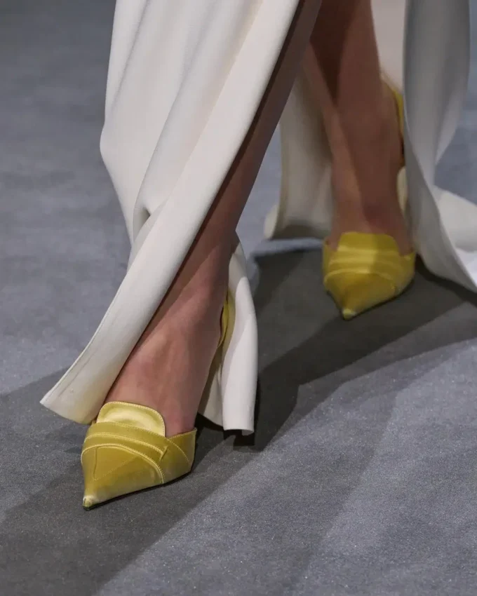 Satin Eva D’Orsay Pumps