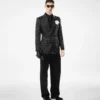 Duchesse-Jacke mit Polka-Dot-Jacquardmuster