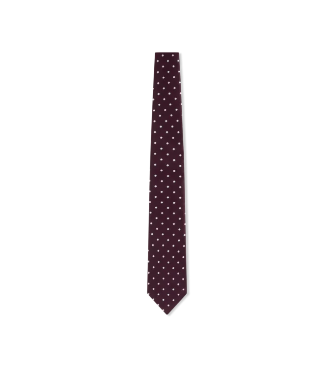 Satin-Krawatte mit Polka-Dots