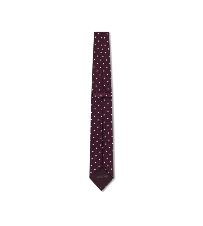 Satin-Krawatte mit Polka-Dots