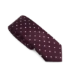 Satin-Krawatte mit Polka-Dots