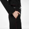 Schicke Offiziershose aus Wollgabardine mit Paspelierung