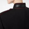 Schicke Offiziersjacke aus Wollgabardine mit Paspelierung