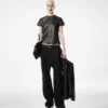 Schicke Plisseehose aus Wolle