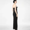 Schweres Cocktailkleid aus Crêpe Envers-Satin mit Schleifendetail