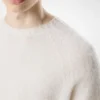 Scottish Teasel Kaschmir-Pullover mit Rundhalsausschnitt