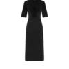 Seiden-Chenille-Kleid mit Python-Prägung und Rundhalsausschnitt