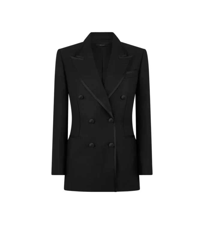 Seiden-Mohair-Mischung „Wallis” Zweireihige Smokingjacke