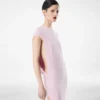 Seiden-Stretch-Abendkleid aus doppeltem Georgette