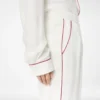Seiden-Twill-Pyjama-Hose mit Paspelierung