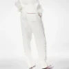 Seiden-Twill-Pyjama-Hose mit Paspelierung