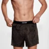 Seidenboxershorts mit Leopardenmuster